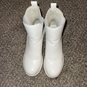 Stylish White Ankle Boots